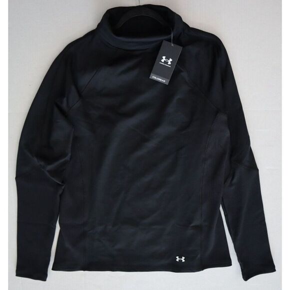 Under Armour 1381749 Women's Sz XL Black Coldgear Infrared Funnel Neck Shirt - Picture 8 of 11
